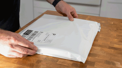 Packing a shipping kit for mail-in knife sharpening
