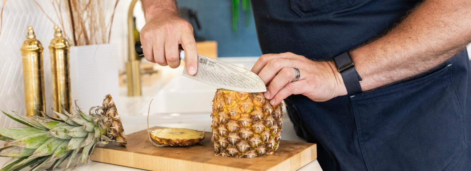 Slicing Pineapple